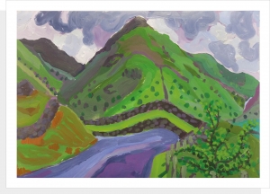 Kirkstone Pass below Middle Dodd and Red Screes. July 2019