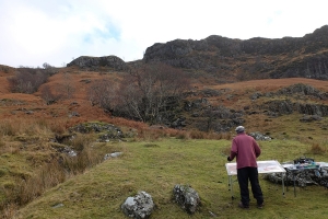 David painting at Watendlath