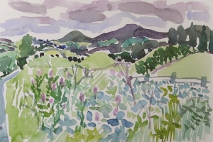 Above Croglin, Cumbria 2018, Watercolour Above Croglin, Cumbria 2018, Watercolour